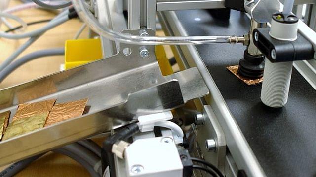 Nahaufnahme des Lernmoduls zur Trennung von NE-Metallen